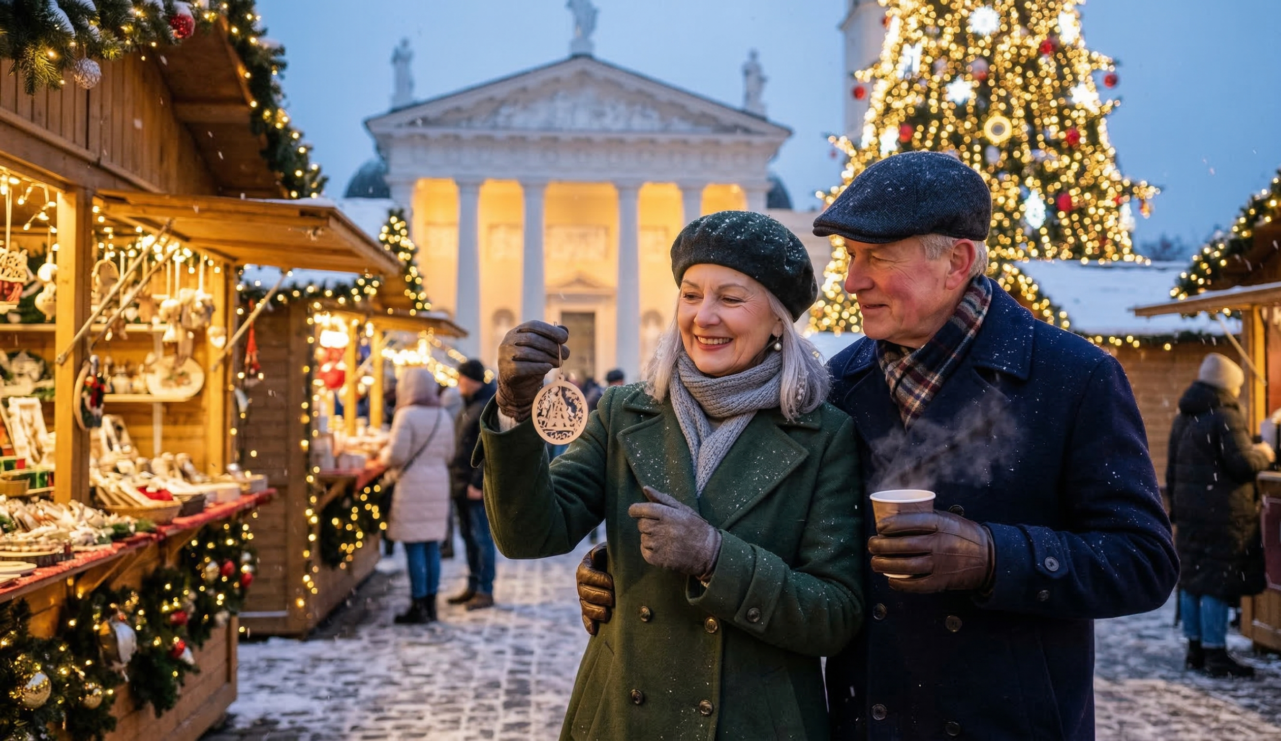 Private Christmas Old Town Walking Tour in Vilnius During Christmas Time