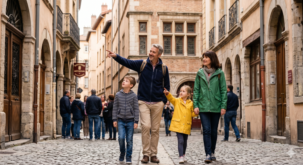Private Family Walking Tour in Lyon Old Town Heritage