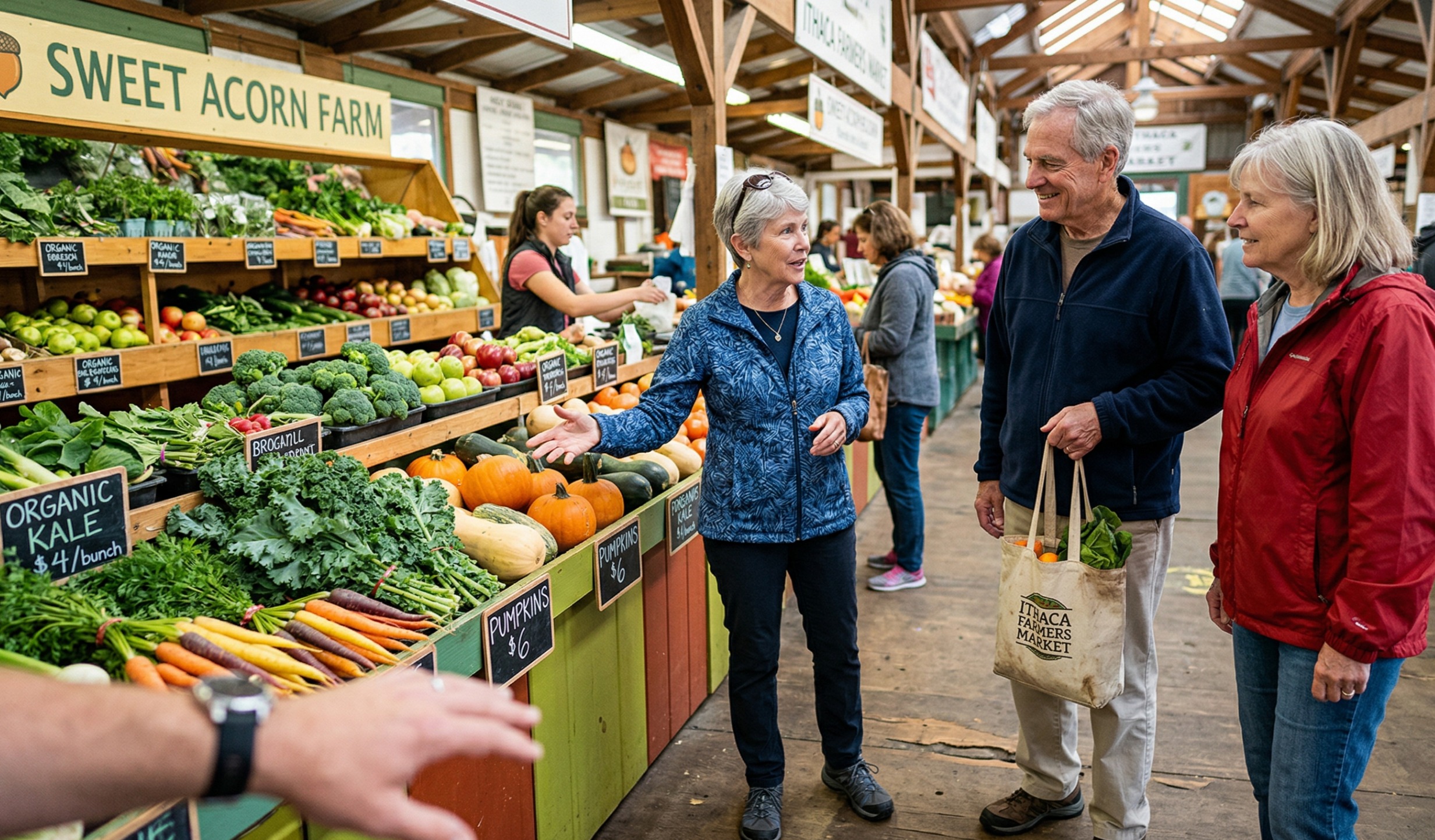Private Cultural Walking Tour in Historic Ithaca Market